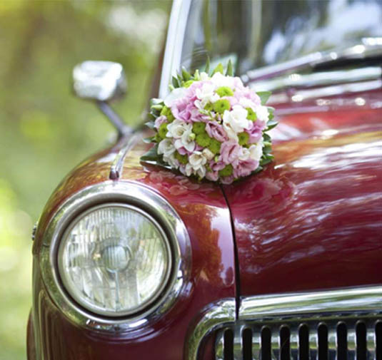 decoracion de coches para bodas