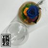 Cúpula mediana rosa azul y amarilla
