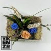 Rosas preservadas en cajita de madera